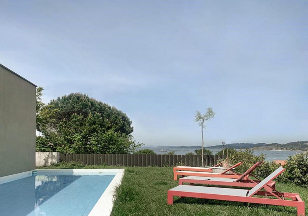 Insua Beach House ปอนเตเบดรา ภายนอก รูปภาพ